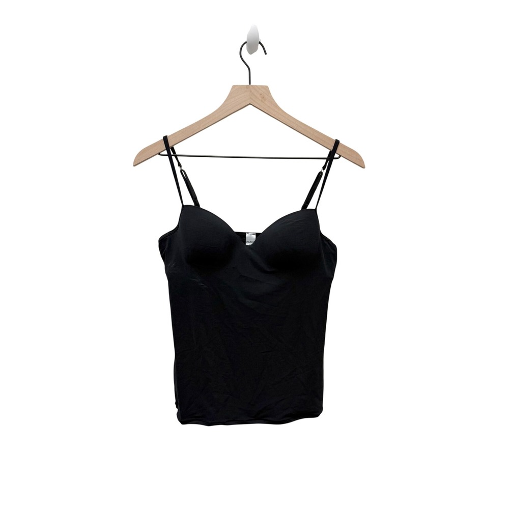Hanro Allure Built-In Bra Camisole Black Padded Underwire Cami 85B 38B - Picture 3 of 7